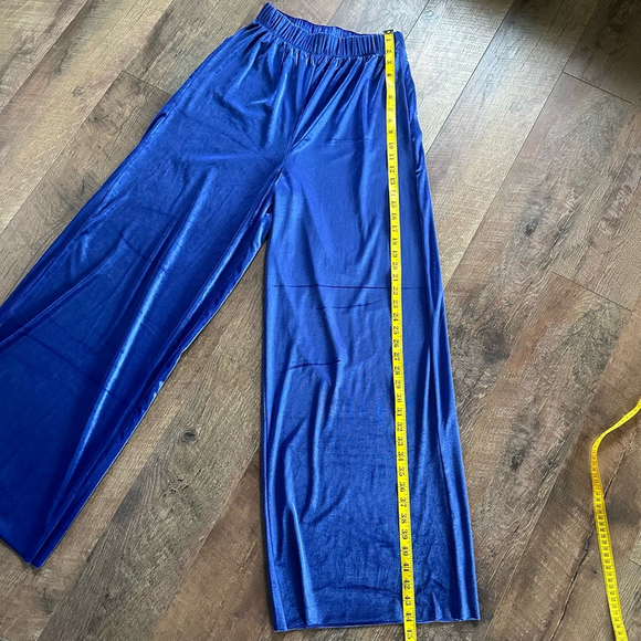 Women Zenana Pants Size S Blue - Picture 6 of 9